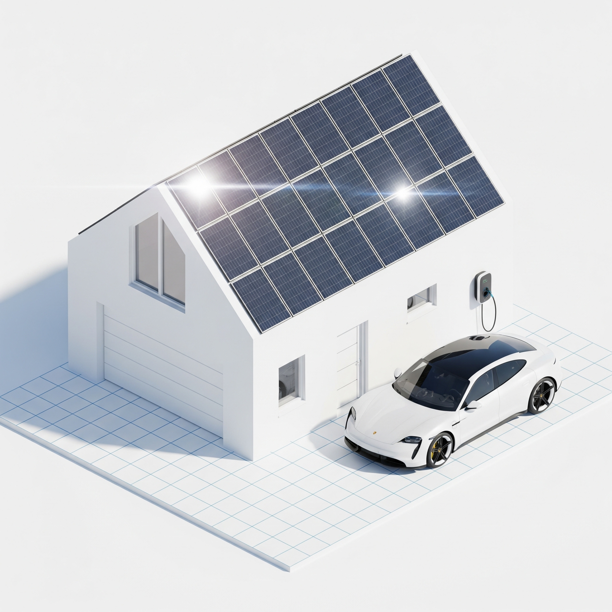 Casa con cargador EV